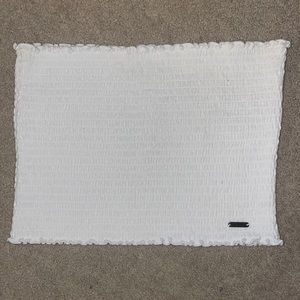 White ruched tube top size L from HOLLISTER